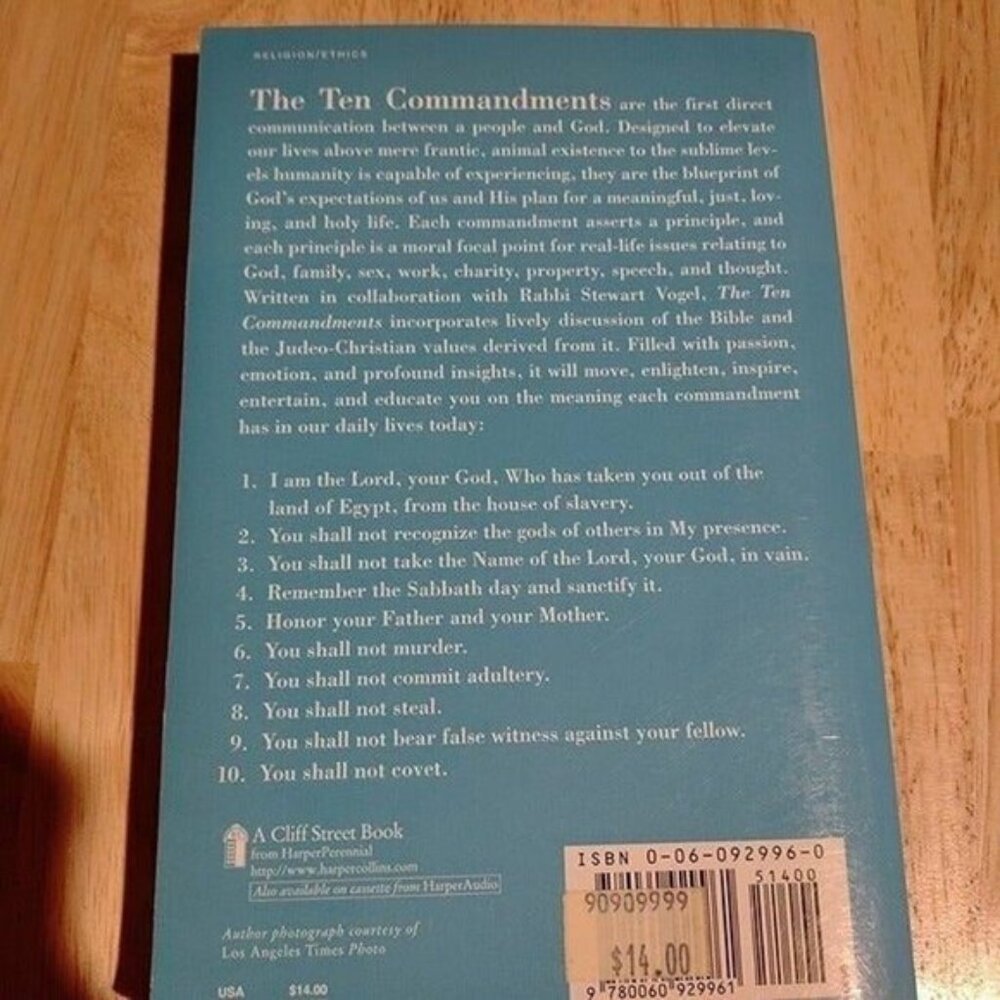 THE NEW TEN COMMANDMENTS-THE SIGNIFICANCE OF GOD'S LAWS IN EVERYDAY LIFE-BOOK - Picture 2 of 2